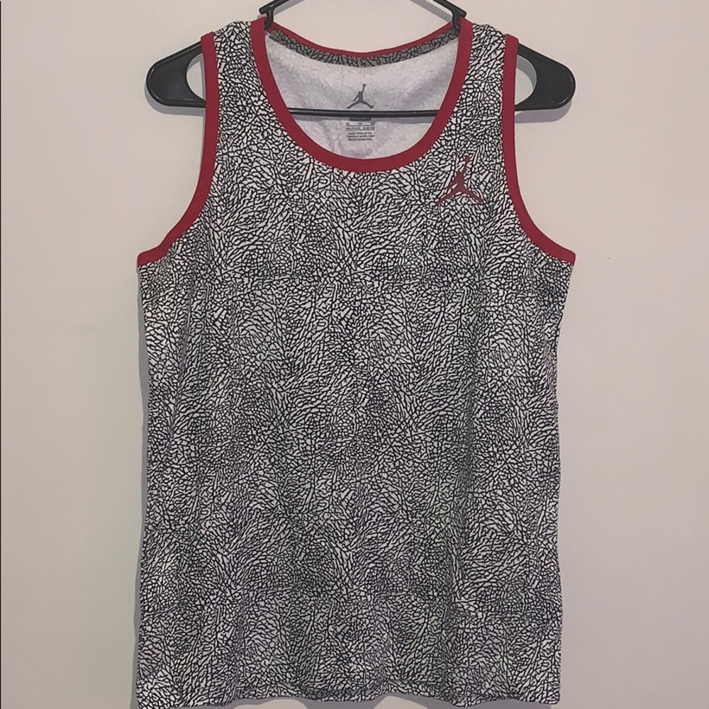 White/Black Jordan Tank Top (XL) Kids